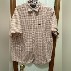 American Eagle Men’s  small plaid casual button up shirt Size Medium